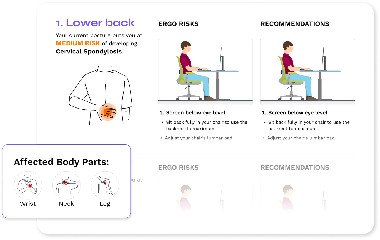 BalanceFlo risk identification dashboard highlighting workstation issues before they escalate.